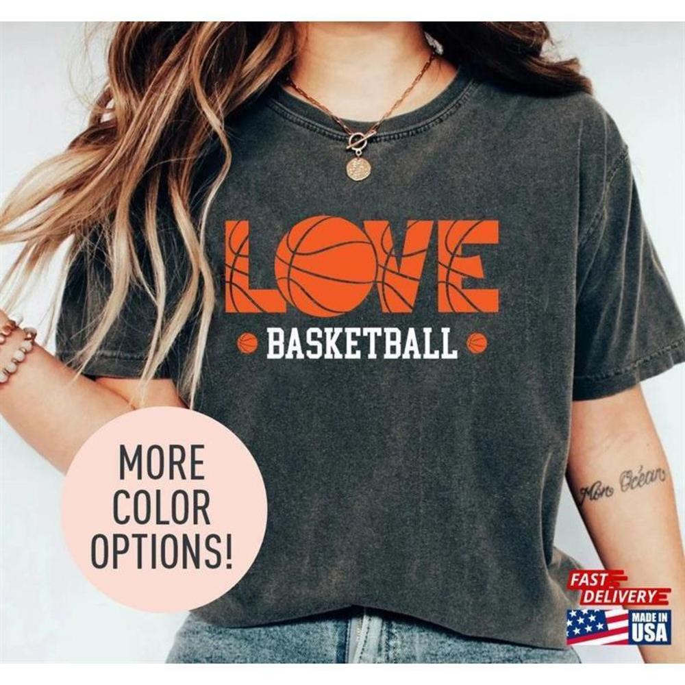 Love Basketball Shirt For Mom Mothers Day From Kids E Tshirt Sports - Picture 1 of 4